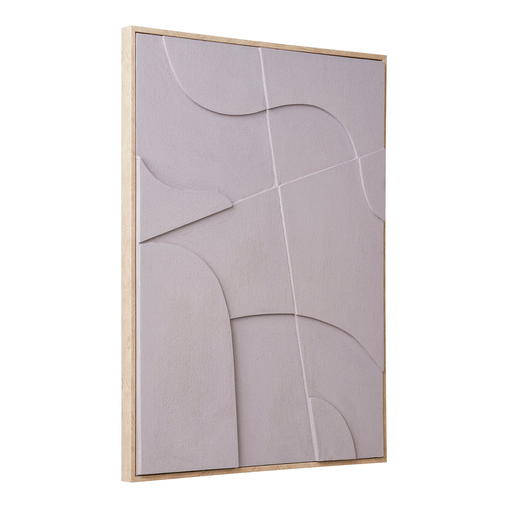 Madeline – Wanddekoration mit Relief, grau, 50×70 cm